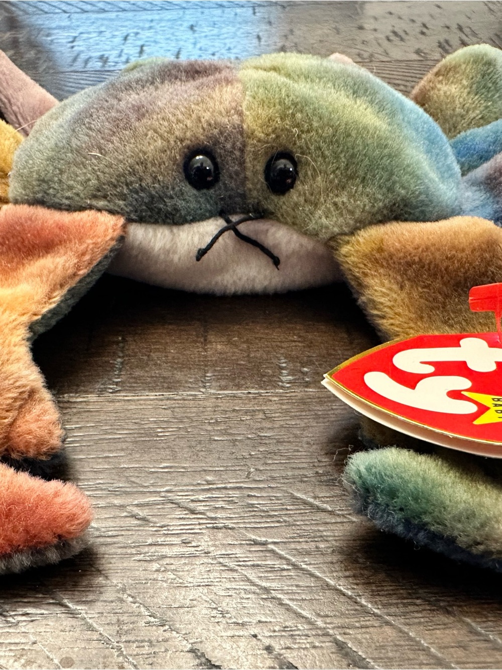 Ty Multicolor Plush “Claude” Crab 🦀 - Green, Brown, Orange